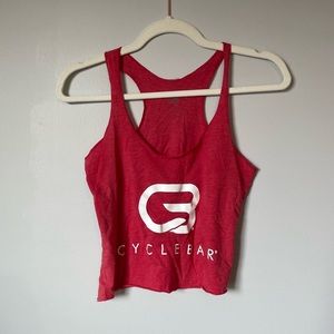 CycleBar Cropped Tank | XS | Red | CYCLEBAR
